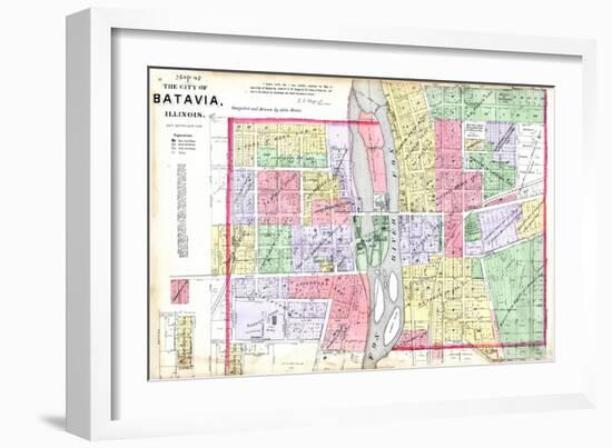 1892, Batavia City, Illinois, United States-null-Framed Giclee Print