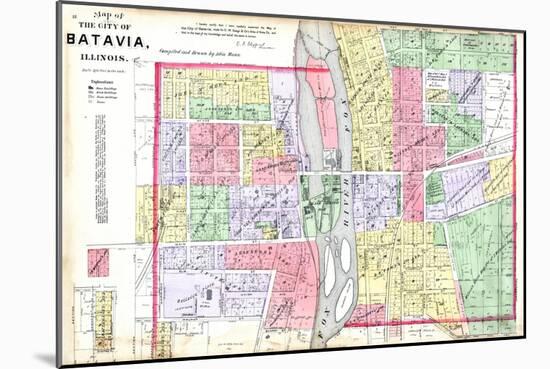 1892, Batavia City, Illinois, United States-null-Mounted Giclee Print