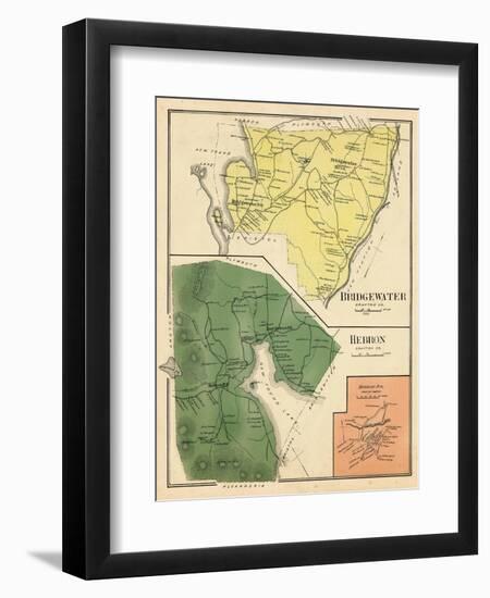 1892, Bridgewater, Hebron, Bristol Town, New Hampshire, United States-null-Framed Premium Giclee Print