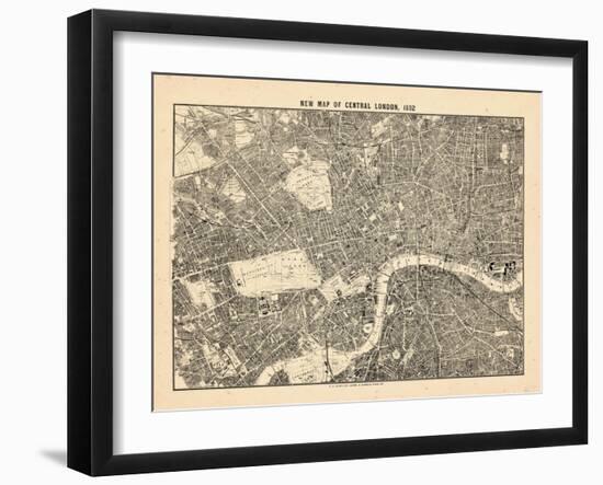 1892, Central London, United Kingdom-null-Framed Giclee Print