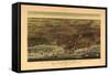 1892 Chicago Map-N. Harbick-Framed Stretched Canvas