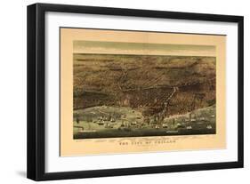 1892 Chicago Map-N. Harbick-Framed Art Print