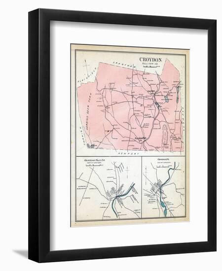 1892, Croydon, Croydon Flat, Croydon Town, New Hampshire, United States-null-Framed Premium Giclee Print