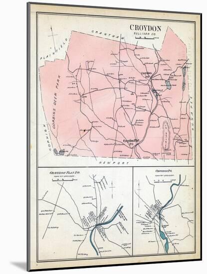 1892, Croydon, Croydon Flat, Croydon Town, New Hampshire, United States-null-Mounted Giclee Print