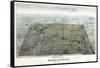 1892, DeKalb Bird's Eye View, Illinois, United States-null-Framed Stretched Canvas