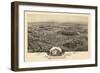 1892, Edwardsville Bird's Eye View, Pennsylvania, United States-null-Framed Giclee Print