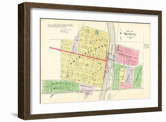 1892, Geneva City, Illinois, United States-null-Framed Giclee Print