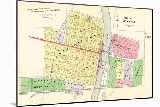 1892, Geneva City, Illinois, United States-null-Mounted Giclee Print