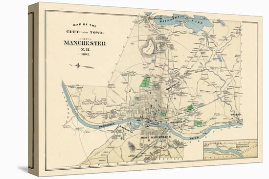 1892, Manchester 3, New Hampshire, United States-null-Stretched Canvas