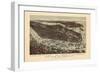 1892, New York City 1892 Bird's Eye View 24x33, New York, United States-null-Framed Giclee Print