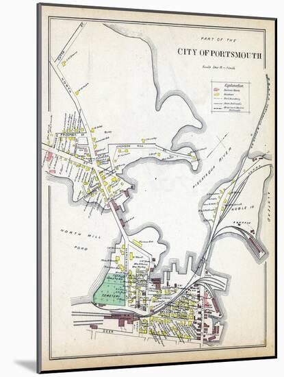 1892, Portsmouth 3, New Hampshire, United States-null-Mounted Giclee Print