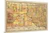 1892, South Dakota State Map, South Dakota, United States-null-Mounted Giclee Print