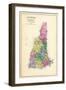 1892, State Map New Hampshire, New Hampshire, United States-null-Framed Giclee Print