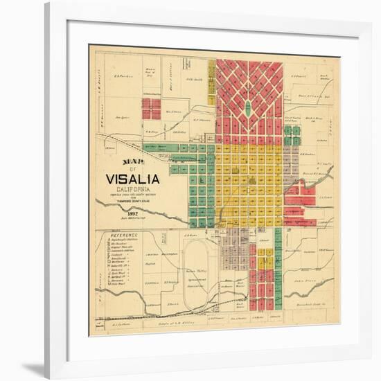 1892, Visalia, California, United States-null-Framed Giclee Print