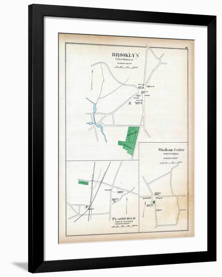 1893, Brooklyn, Plainfield, Windham Center, Connecticut, United States-null-Framed Giclee Print