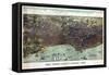 1893, Chicago Bird's Eye View, Illinois, United States-null-Framed Stretched Canvas