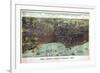 1893, Chicago Bird's Eye View, Illinois, United States-null-Framed Giclee Print