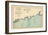 1893, Coast Survey, Norwalk Islands, Southwest Ledge, Long Island Sound, Connecticut-null-Framed Giclee Print