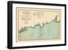 1893, Coast Survey, Norwalk Islands, Southwest Ledge, Long Island Sound, Connecticut-null-Framed Giclee Print