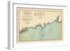 1893, Coast Survey, Norwalk Islands, Southwest Ledge, Long Island Sound, Connecticut-null-Framed Giclee Print