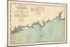 1893, Coast Survey, Norwalk Islands, Southwest Ledge, Long Island Sound, Connecticut-null-Mounted Giclee Print