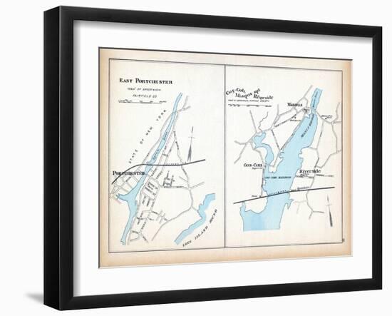 1893, East Portchester, Cos-Cob, Mianus, Riverside, Connecticut, United States-null-Framed Giclee Print