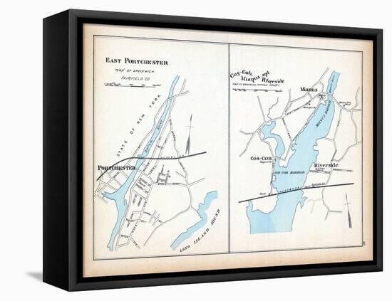 1893, East Portchester, Cos-Cob, Mianus, Riverside, Connecticut, United States-null-Framed Stretched Canvas