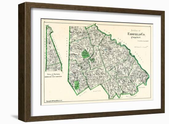 1893, Fairfield County - North Part, Sherman, New Fairfield North, Connecticut, United States-null-Framed Giclee Print