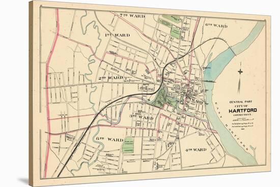 1893, Hartford City - Central Part, Connecticut, United States-null-Stretched Canvas