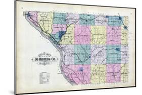 1893, Jo Daviess County Map, Illinois, United States-null-Mounted Giclee Print