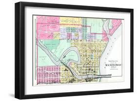 1893, Manitowoc City - North, Wisconsin, United States-null-Framed Giclee Print