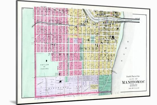 1893, Manitowoc City - South, Wisconsin, United States-null-Mounted Giclee Print