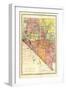 1893, Nevada State Map, Nevada, United States-null-Framed Giclee Print