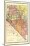 1893, Nevada State Map, Nevada, United States-null-Mounted Giclee Print