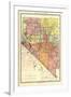 1893, Nevada State Map, Nevada, United States-null-Framed Giclee Print