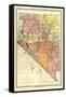 1893, Nevada State Map, Nevada, United States-null-Framed Stretched Canvas
