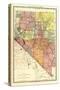 1893, Nevada State Map, Nevada, United States-null-Stretched Canvas