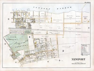 Newport Ri Plat Maps Maps Of Newport, Ri Posters: Prints, Paintings & Wall Art | Allposters.com