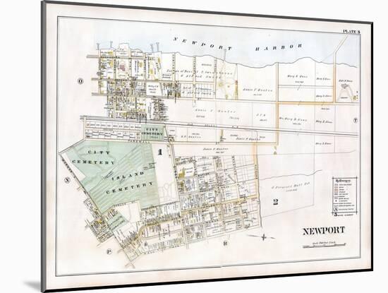 1893, Newport Plate S, Rhode Island, United States-null-Mounted Giclee Print