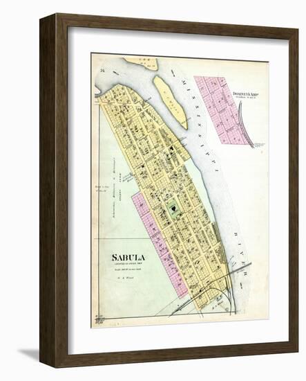 1893, Sabula, Iowa, United States-null-Framed Giclee Print