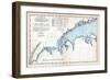 1893, United States Coast Survey - New York to Norwalk Islands - Long Island Sound, Connecticut, US-null-Framed Giclee Print