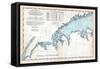 1893, United States Coast Survey - New York to Norwalk Islands - Long Island Sound, Connecticut, US-null-Framed Stretched Canvas