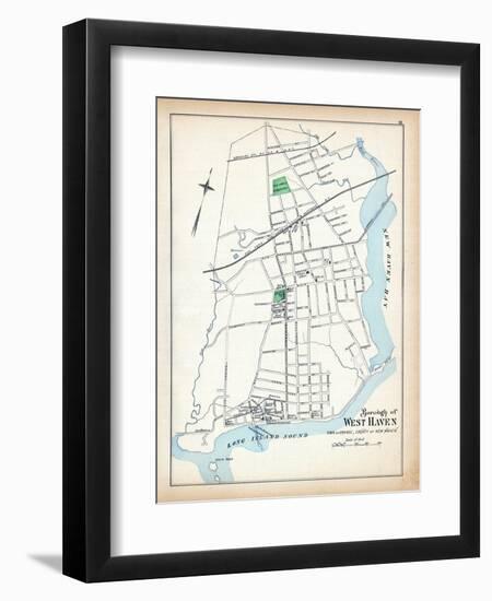 1893, West Haven Borough, New Haven Bay, Connecticut, United States-null-Framed Giclee Print