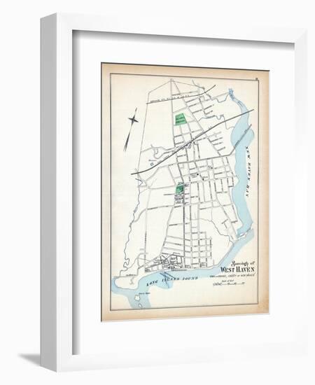 1893, West Haven Borough, New Haven Bay, Connecticut, United States-null-Framed Giclee Print