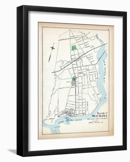 1893, West Haven Borough, New Haven Bay, Connecticut, United States-null-Framed Giclee Print