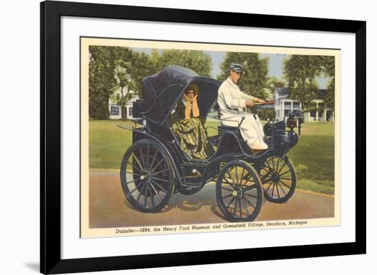 1894 Daimler, Greenfield Village, Dearborn, Michigan-null-Framed Art Print