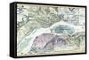 1894, Davenport 2, Rock Island and Moline - Topographical Map, Iowa, United States-null-Framed Stretched Canvas