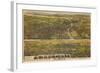 1894, Los Angeles, Drawn and Lithographed by B.W. Pierece, 1894, California, United States-null-Framed Giclee Print