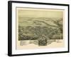 1894, Perkasie Bird's Eye View, Pennsylvania, United States-null-Framed Giclee Print