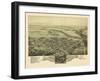 1894, Perkasie Bird's Eye View, Pennsylvania, United States-null-Framed Giclee Print